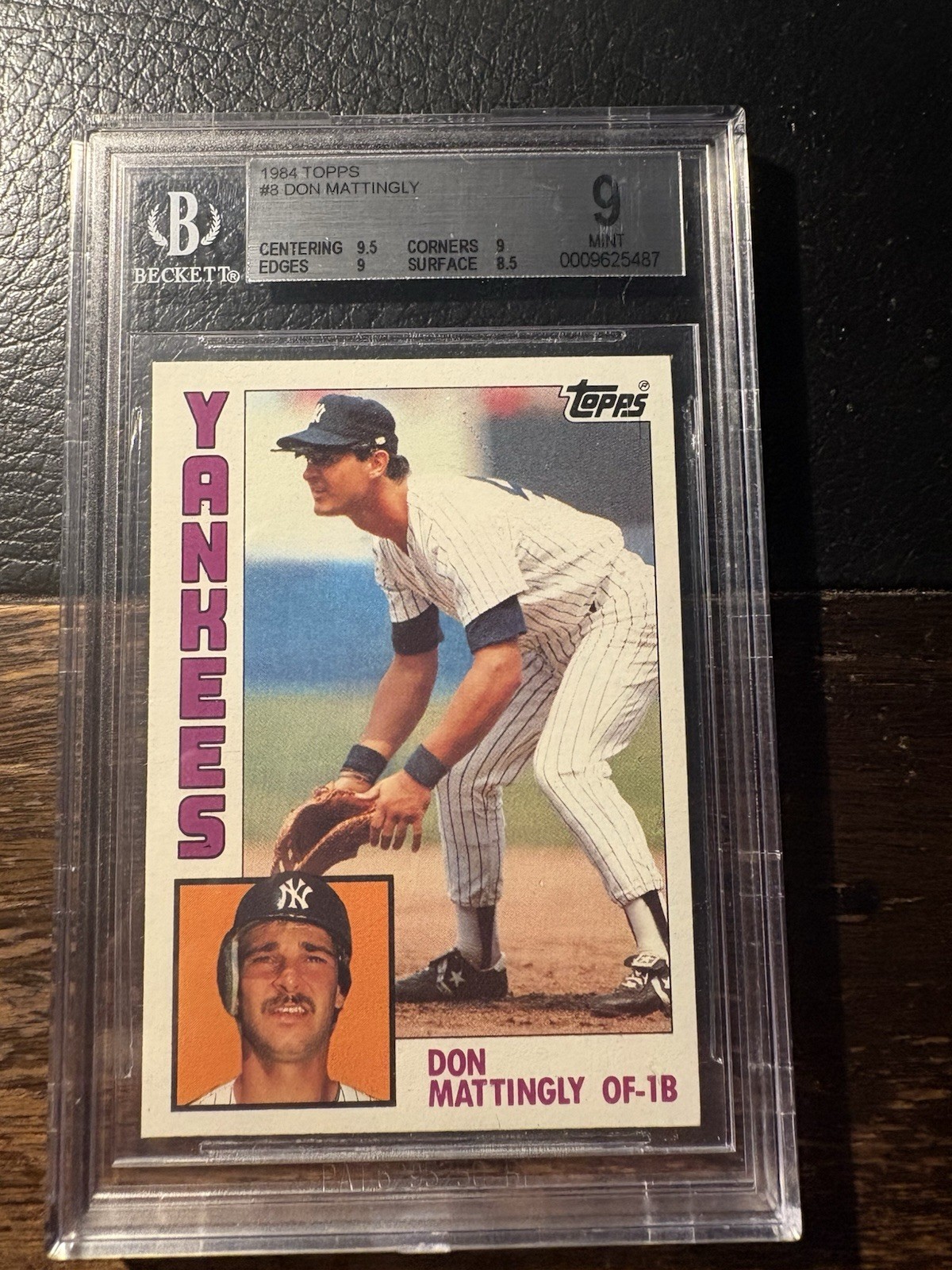 1984 Topps - Don Mattingly #8 (RC) BGS 9 Mint