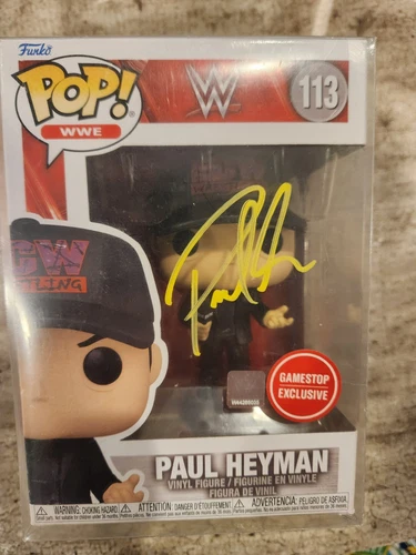 PAUL HEYMAN SIGNED #113 FUNKO POP WWE WWF JSA