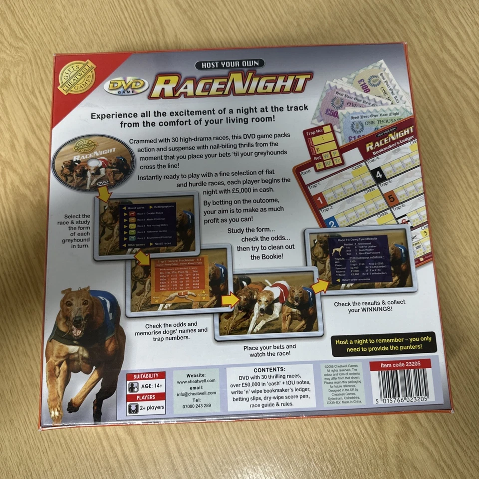 Host Your Own DVD Race Night Dog Greyhound Racing Game Age 14+ For 2+ Players - Image 3 of 4