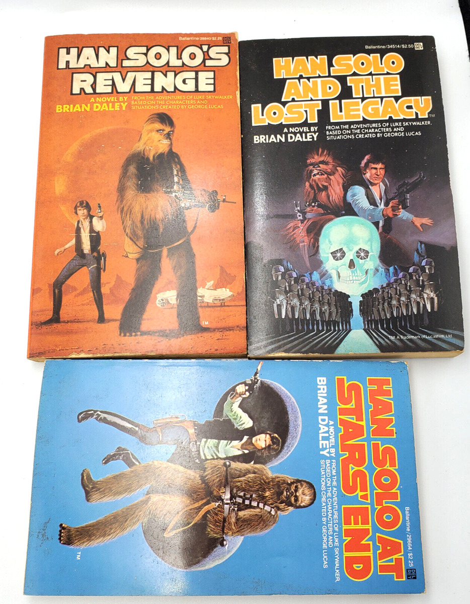 Star Wars Del-Rey Paperback book Vintage 70s 80s Lot of 3 Han Solo