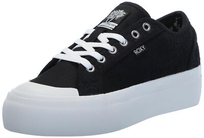 Roxy Women's Cruizer Platform Oxford Sneakers  Black/White  Size 9
