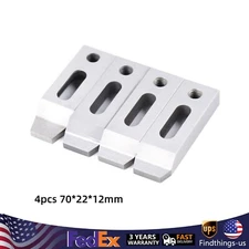 4PCS CNC Wire EDM Fixture Board Stainless Jig Tool Fits Clamping 70mm M8 Screw