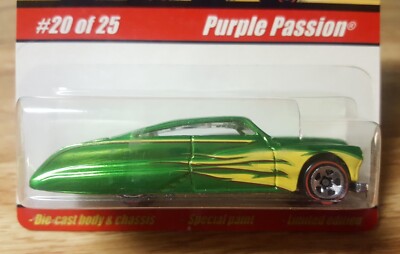 Hot Wheels Classics Redlines Purple Passion Chrome Green w