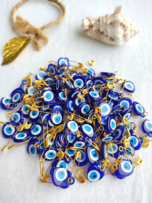 100x Nazar Boncuk Evil Eye mit Stecknadel Sünnet Dügün