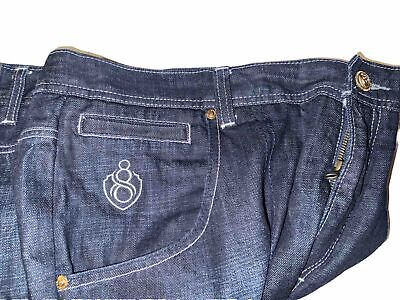 Eight 8732 Jeans Mens 42x34 Baggy Embroidered Young Jeezy Eight 8732 Jeans Mens 42x34 Baggy Embroidered Young Jeezy