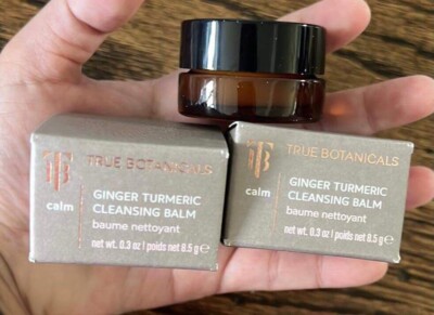 2True Botanicals Ginger Tumeric Cleansing Balm0.3 Oz 8.5g Mini Size NIB Cleanser