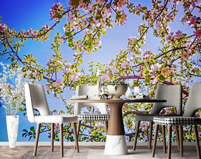 3D Flower Branch G1004 Wallpaper Wall Murals Removable Self-adhesive Honey