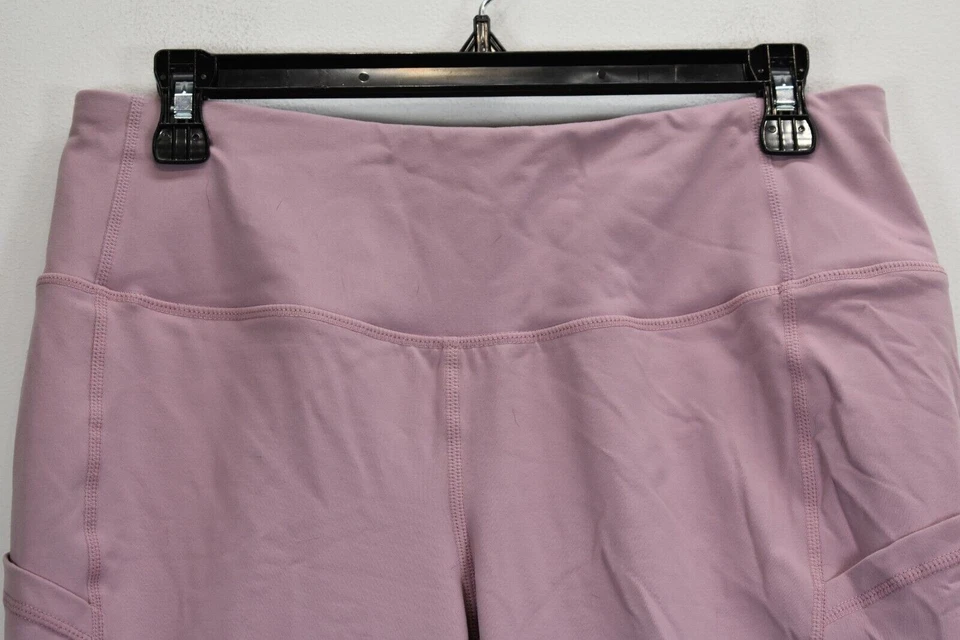 Leggings Torrid Active feminina rosa elástica cintura puxar roupa ativa cropped 1 - Imagem 3 de 4