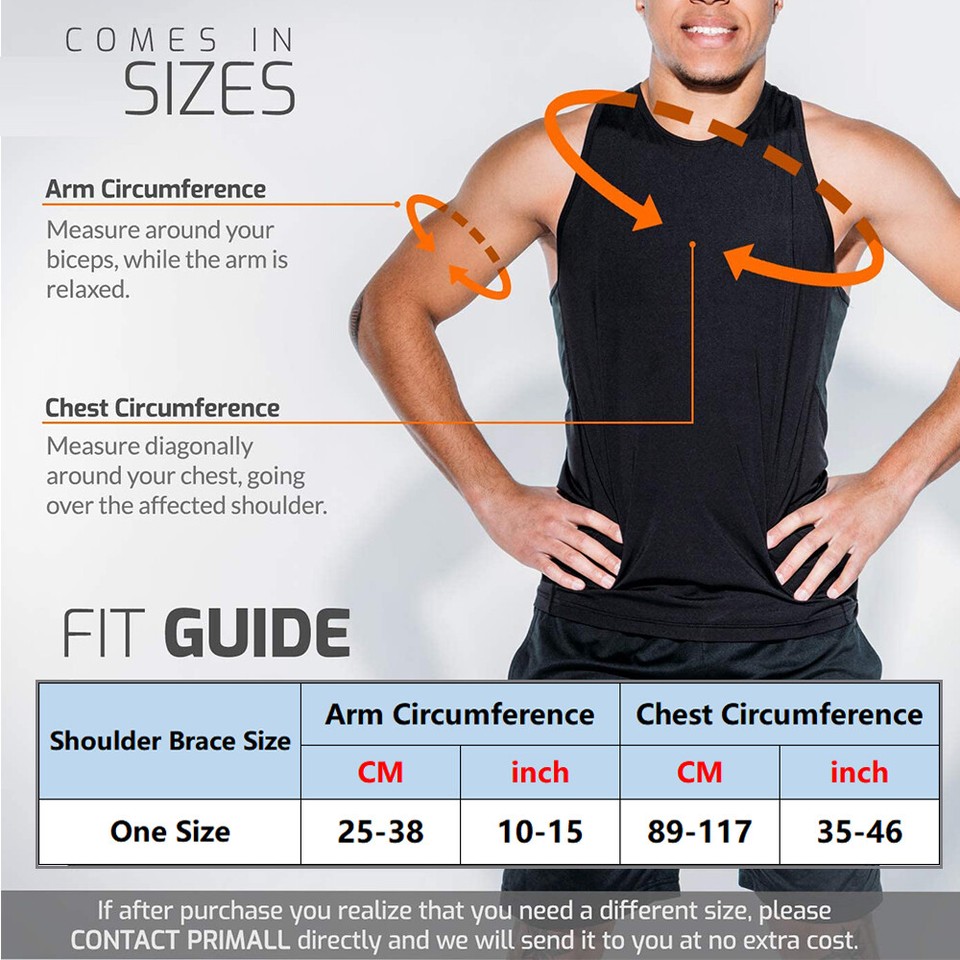 Left/Right Shoulder Brace Rotator Cuff Support Injury Dislocated