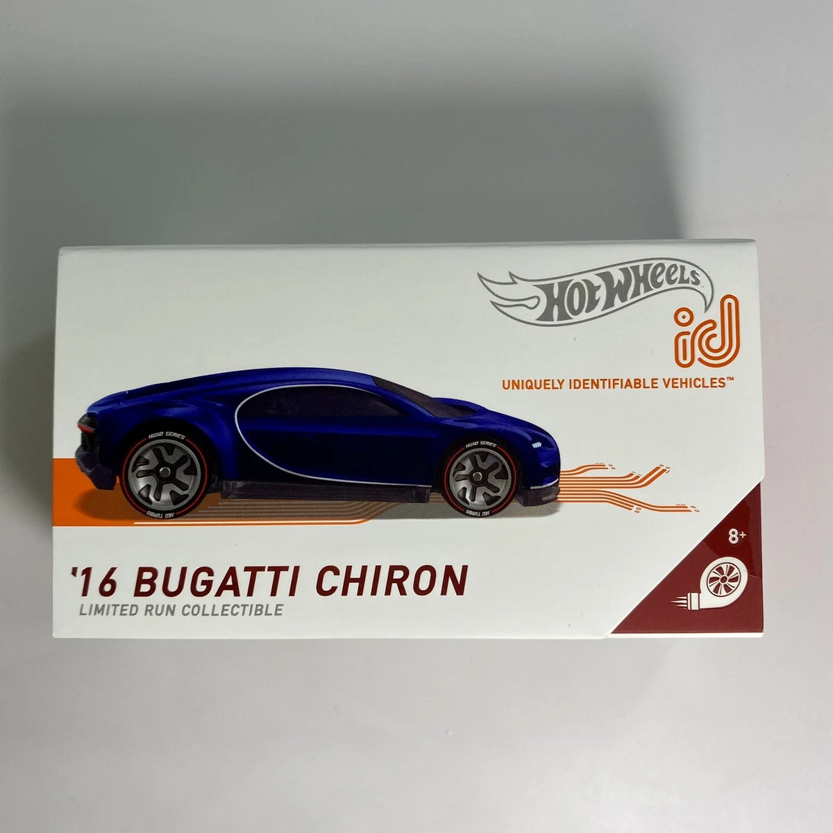 Hot Wheels ID Series 2 HW Turbo 03 04 16 Bugatti Chiron 1 64 Diecast Car Blue