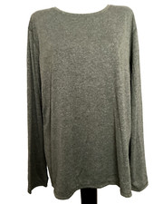 ATHLETIC WORKS DRIWORKS Olive Core Long Sleeve Crew Neck Jersey T-Shirt Sz 2XL 