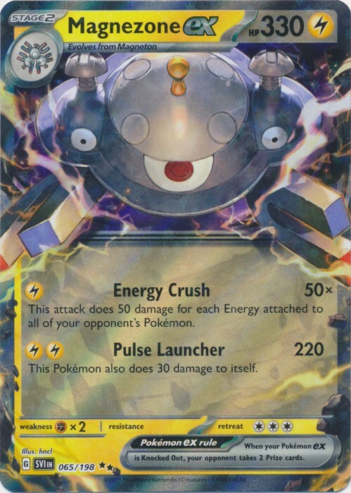 Magnezone ex - 065/198  Double Rare Scarlet & Violet Base Set Pokemon TCG