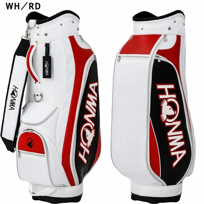 Bolsa de carro HONMA Golf Basic Sporty modelo 2 9" 5 vías ligera 2025 nueva blanca roja Foto 2 de 4