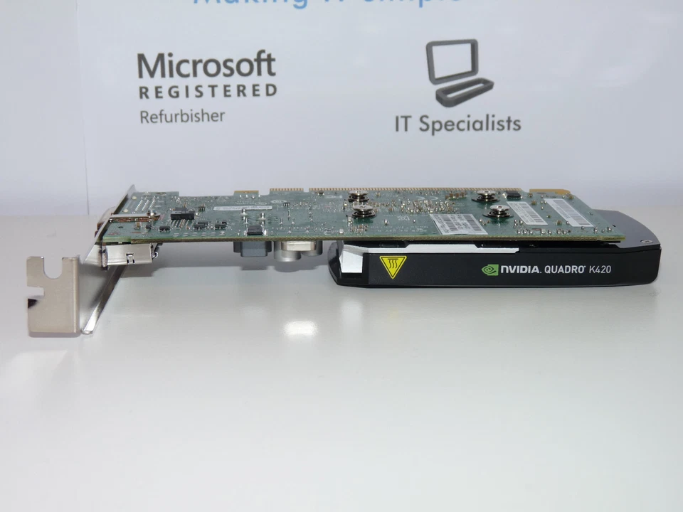 NVIDIA Quadro Kepler K420 1GB dual screen Graphics Card, 192 Cuda HP 818244-001 - Image 3 of 4