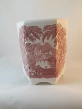 Mason's Vista Pink Ming Jar or Vase  NO LID