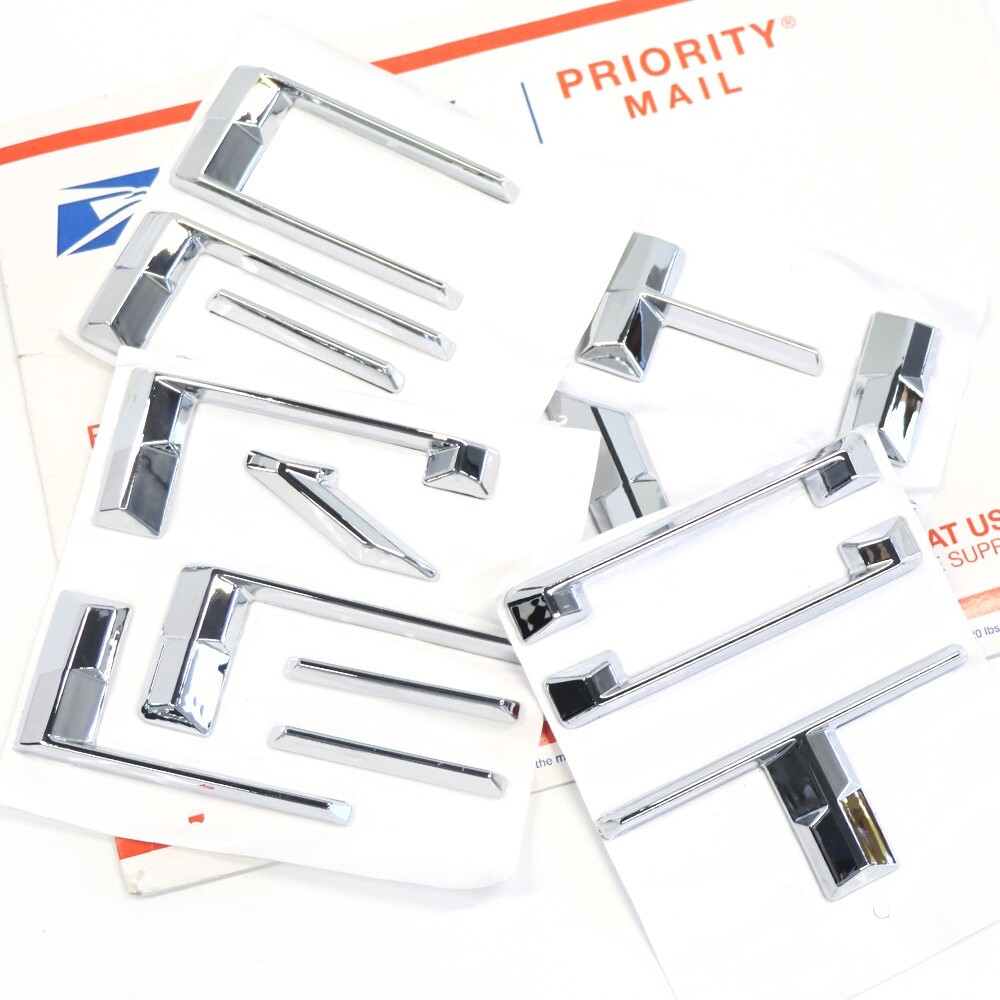 3D Grille Letters Emblem 2019-2022 For CHEV-RO-LET Front Nameplate Chrome Badge