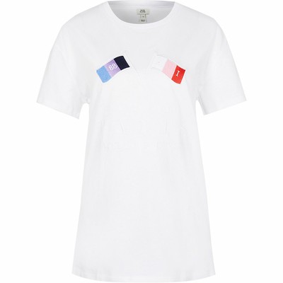 River Island Womens White Short Sleeve 
