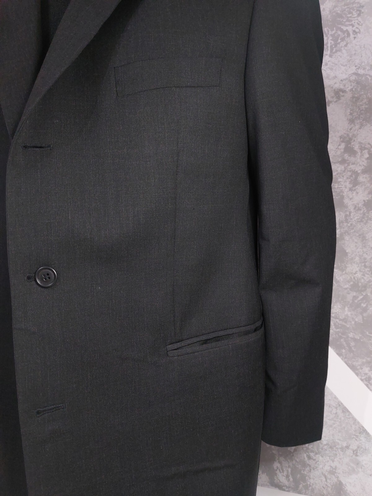 Giacca tuta lana blazer grigio Yves Saint Laurent taglia 54R