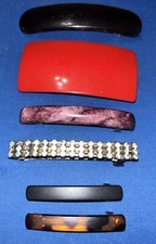 LOT OF 6 Vintage HAIR CLIPS/barettes
