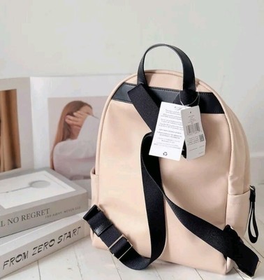 NWT Kate Spade Chelsea Medium Warm Beige Nylon Shoulder Backpack Bag Kate Spade Leila Medium Colorblock Dome Backpack in Warm  main image 3