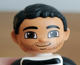 LEGO Duplo Lot of 2 Figures Policeman & Prisoner (Set 10809 Police Patrol) 