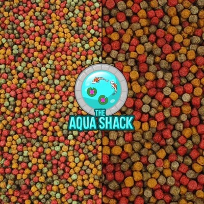 THE AQUA SHACK Goldfish Variety Pellets - Floating Fish Food Aquarium Pond Koi Tench Coldwater