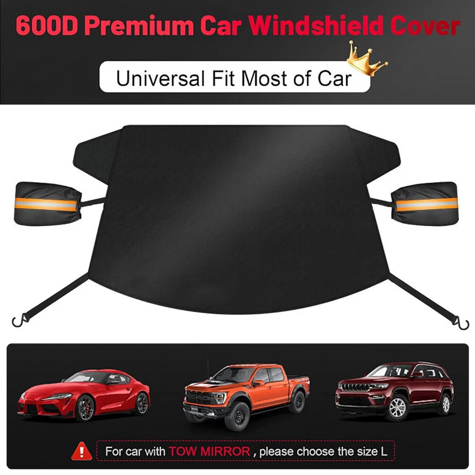 Cubiertas de nieve para parabrisas Volkswagen protector de hielo escarchado con cubierta de espejo lateral Foto 2 de 4