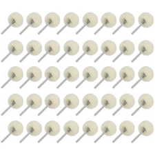 40x Mini Wool Felt Buffing Polishing Wheels 1/8 inch Shank Buffer Polisher Tool