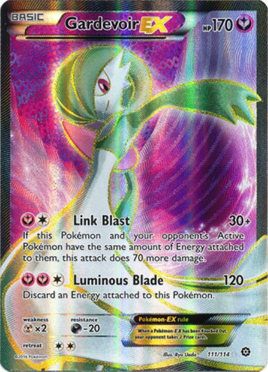 Gardevoir EX 111/114 FULL ART XY Steam Siege HOLO PERFECT MINT! Pokémon