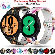 Leopard print Silicone Band Strap For Samsung Galaxy Watch 5 6 7 FE 40/44MM