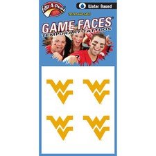 Fan-A-Peel West Virginia Water Based Peel and Stick Temporary Tattoos