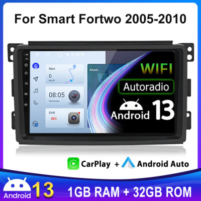 For Smart Fortwo 2005-2010 Android 13 Autoradio GPS NAVI SWC WIFI SWC DAB+ 1+32G