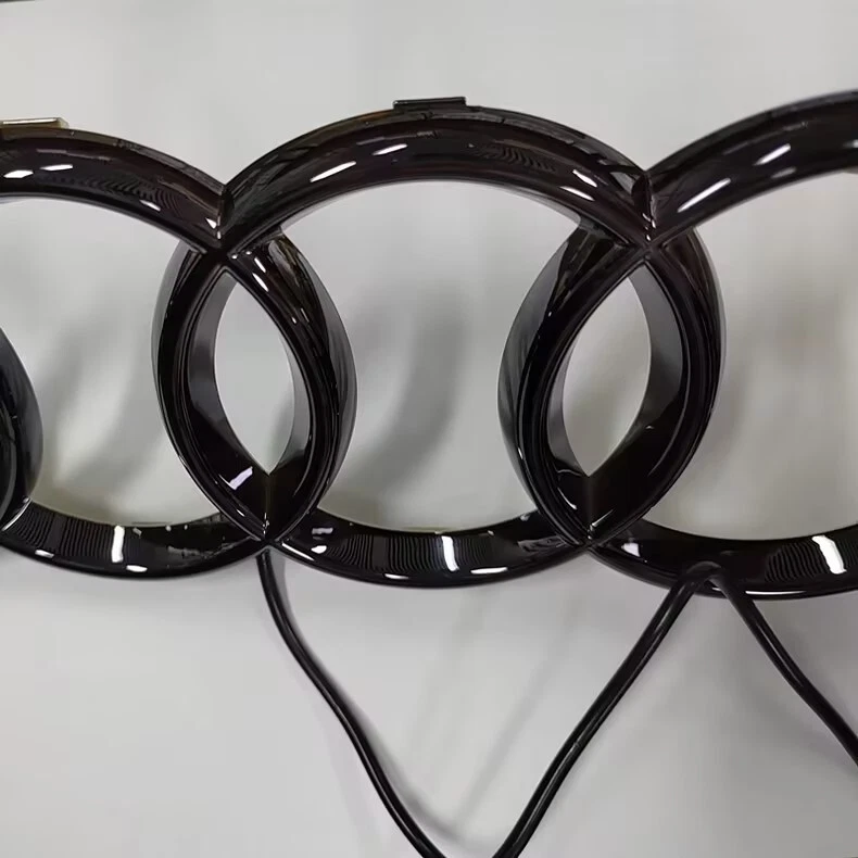 FRONT GRILLE LED EMBLEMS For Audi A3 A4 A5 A6 Q3 Q5 Q7 Cold Cursor Exterior Part - Image 4 of 4