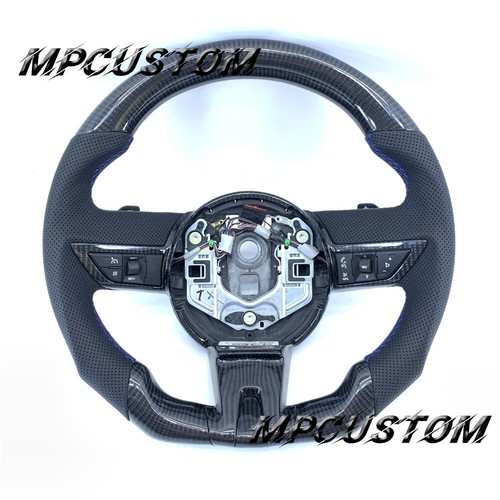 Fit For Chevrolet Camaro SS ZL1 2010 2011 Black Carbon Fiber Steering Wheel - Bild 2 von 7