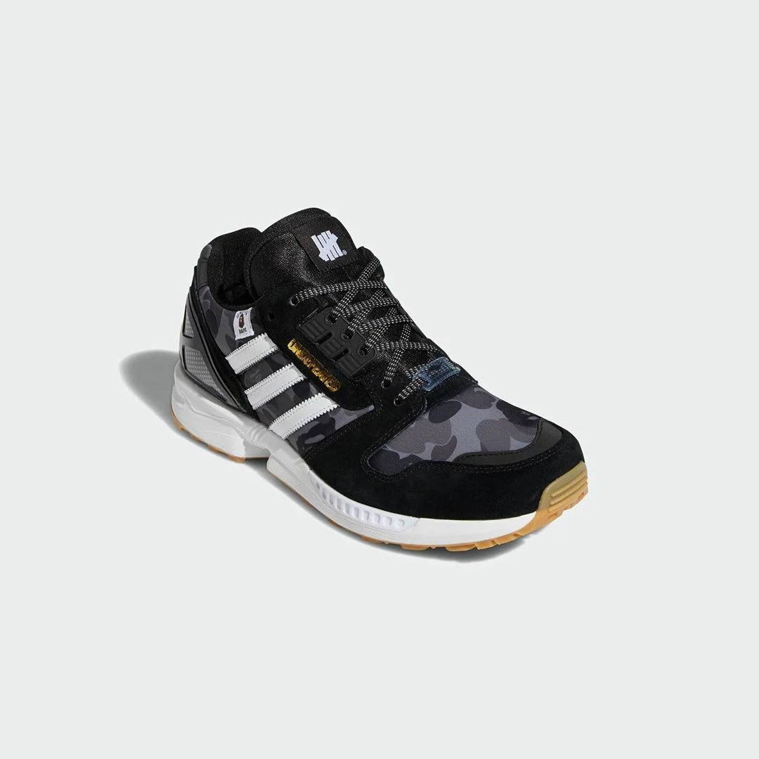 BAPE UNDEFEATED ADIDAS ORIGINALS ZX 8000 A-ZX FY8852 BLACK BRAND NEW 12