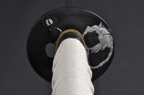 1045 Carbon Steel Katana | Fūrin Kazan Tsuba | Clay-Tempered Samurai Sword - Picture 11 of 20