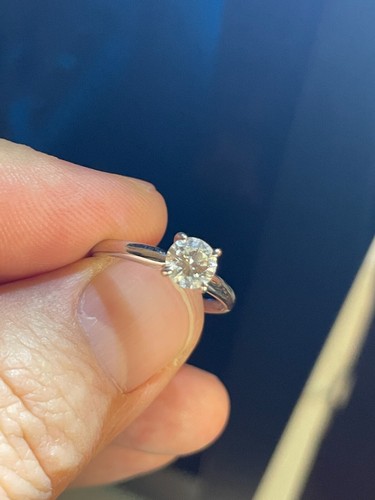 14k wg .60 carat diamond engagement ring - Picture 1 of 6