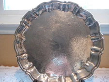 Vintage Sheets Rockford Silverplate On Copper  Plate, 13 1/2" Diameter (Rare)