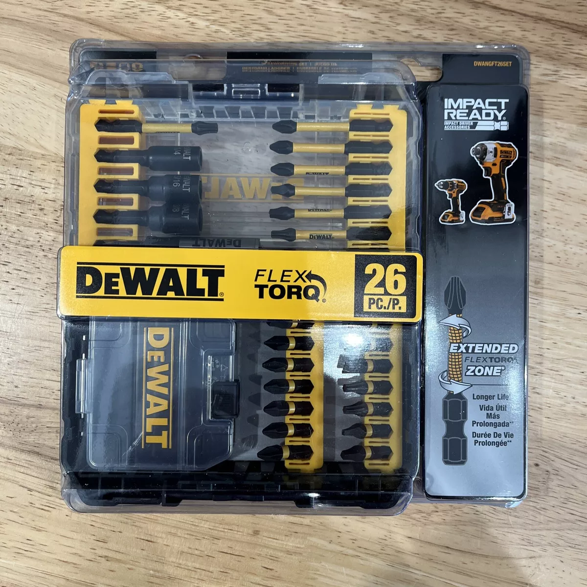 Dewalt 26 pc Flex Torq Screwdriving Bit Set DWANGFT26SET NEW. Fast Shipping