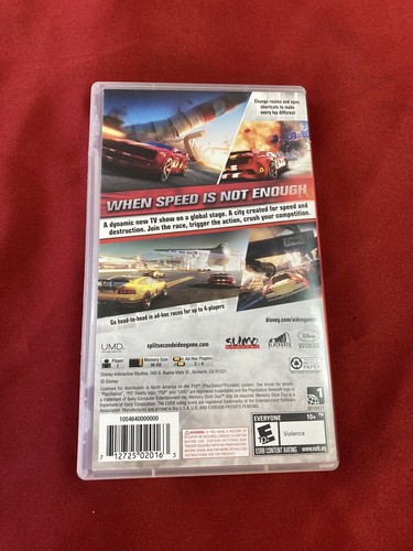 Split/Second (Sony PSP, 2010) Complete - Picture 2 of 6