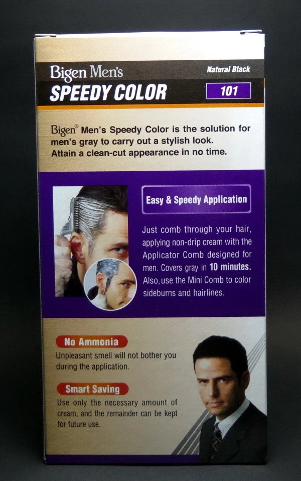 Крем Bigen Men Speedy Hair Color Black Natural 101 без аммиака  - Изображение 3 из 4