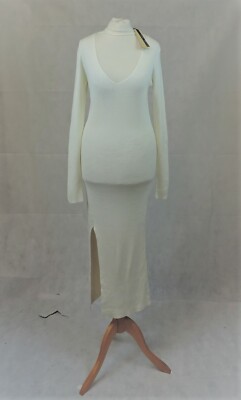 Noisy May Magenta Long Sleeve Knit Ribbed Snow White Dress Size S CR016 AA 08