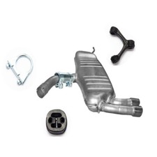 Endschalldämpfer + Montagezubehör  Auspuf Auspuff für VW Golf V &  Plus  2,0TDi