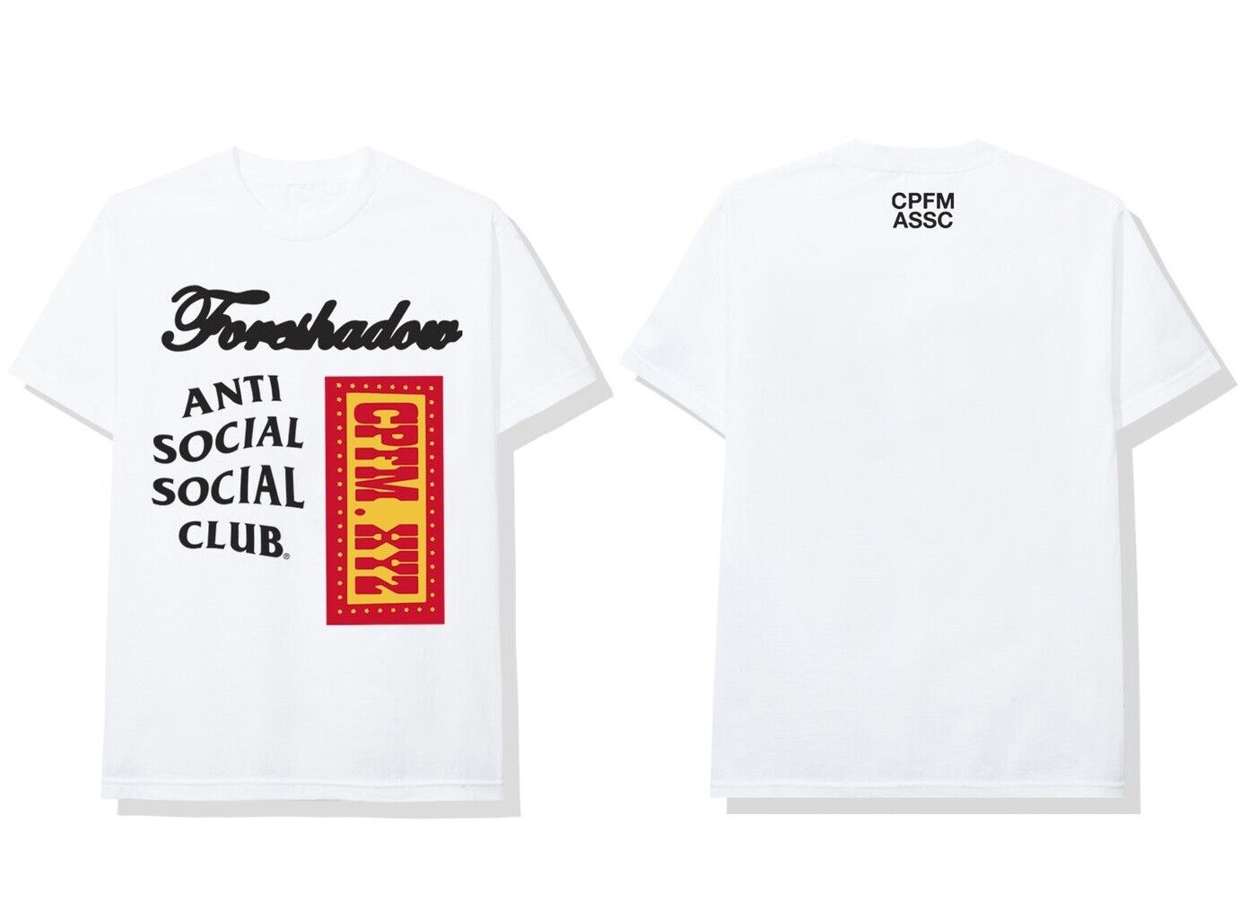 DS Anti Social Social Club CPFM x ASSC White Tee Cactus Plant Flea Market