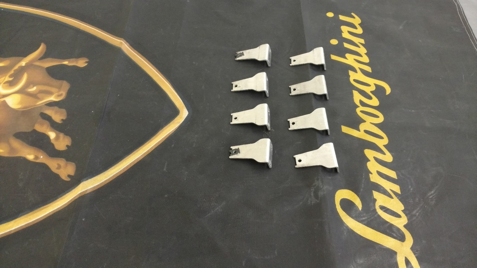 LAMBORGHINI GALLARDO LP560 COUPE SPYDER SUPERLEGGERA REAR BUMPER BRACKETS OEM 