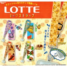 LOTTE Snack Lanyard Neck Strap Koala March Chocolate Snack Toppo Pai no Mi Suika