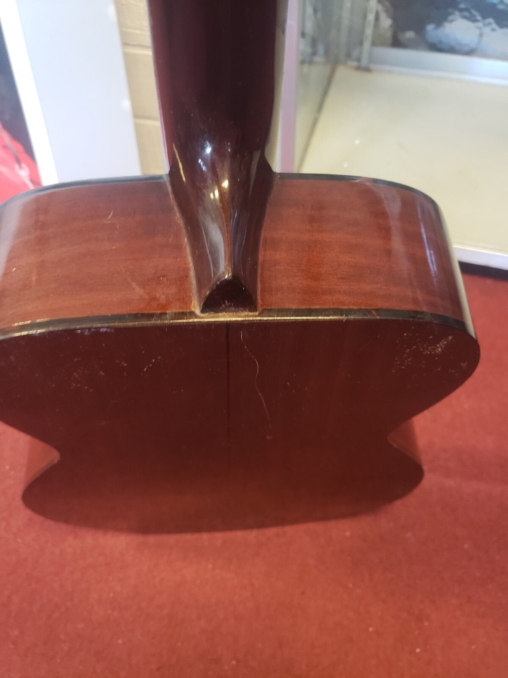 Epiphone Pr600ASB Acoustic Guitar MIJ Sunburst repaired head stock