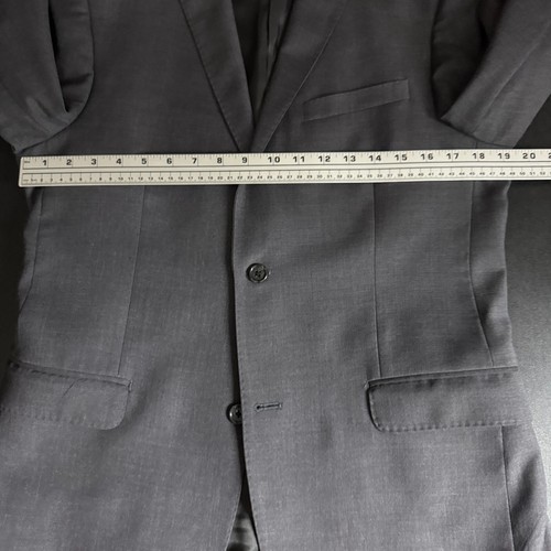 Tuta Joseph Abboud 39R 30W uomo lana grigia tinta unita - Foto 10 di 15