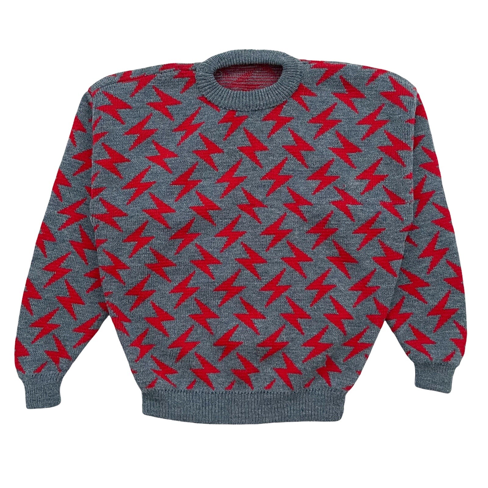 Vintage Lightning Bolt Knit Sweater 
