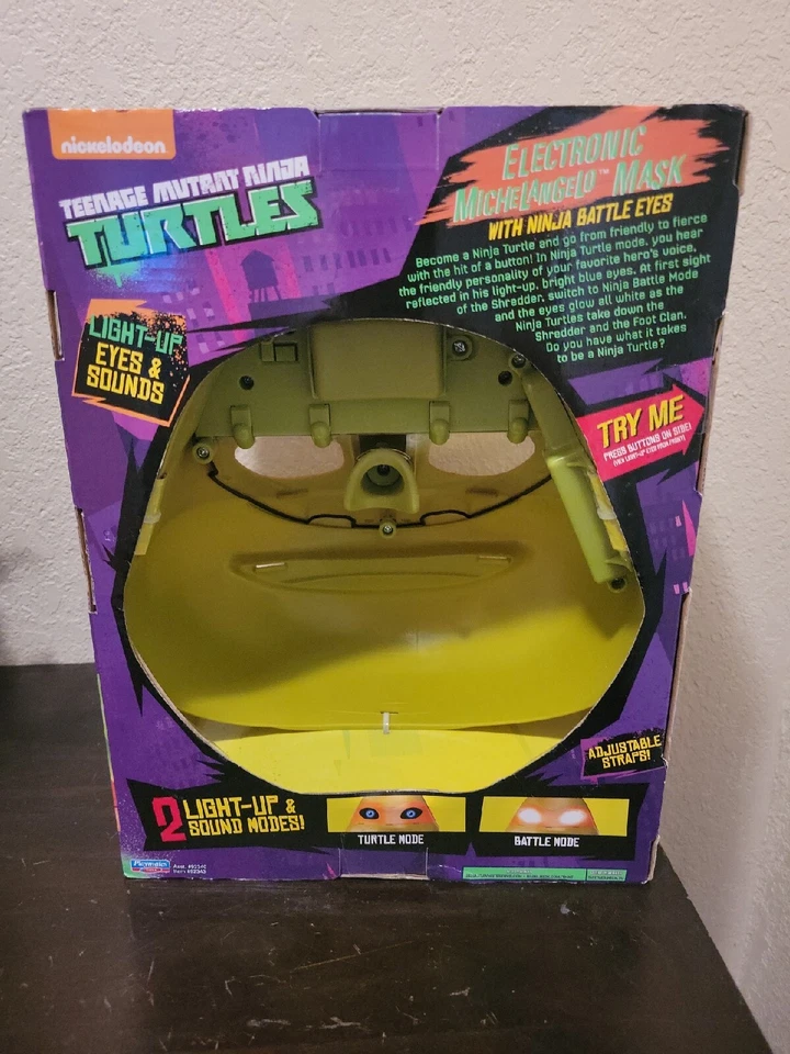 Nickelodeon, Teenage Mutant Ninja Turtles Electronic Michelangelo Mask, New - Image 3 of 4